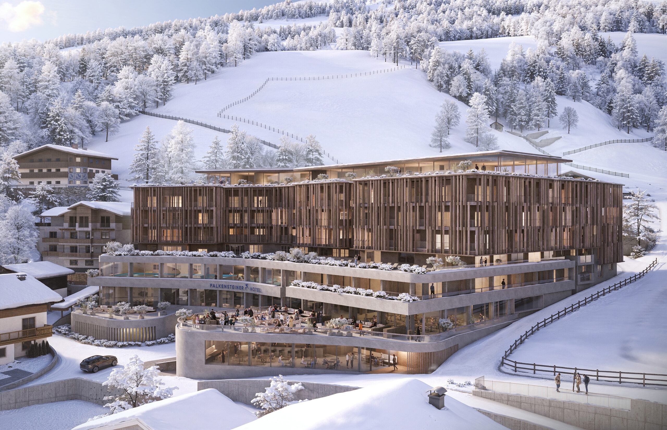 Zeitgemäßer Luxus zum Wohlfühlen für den Ski-WM-Ort: Aus dem bisherigen 5* Alpine Palace wird das neue 5* Falkensteiner Hotel Saalbach-Hinterglemm.