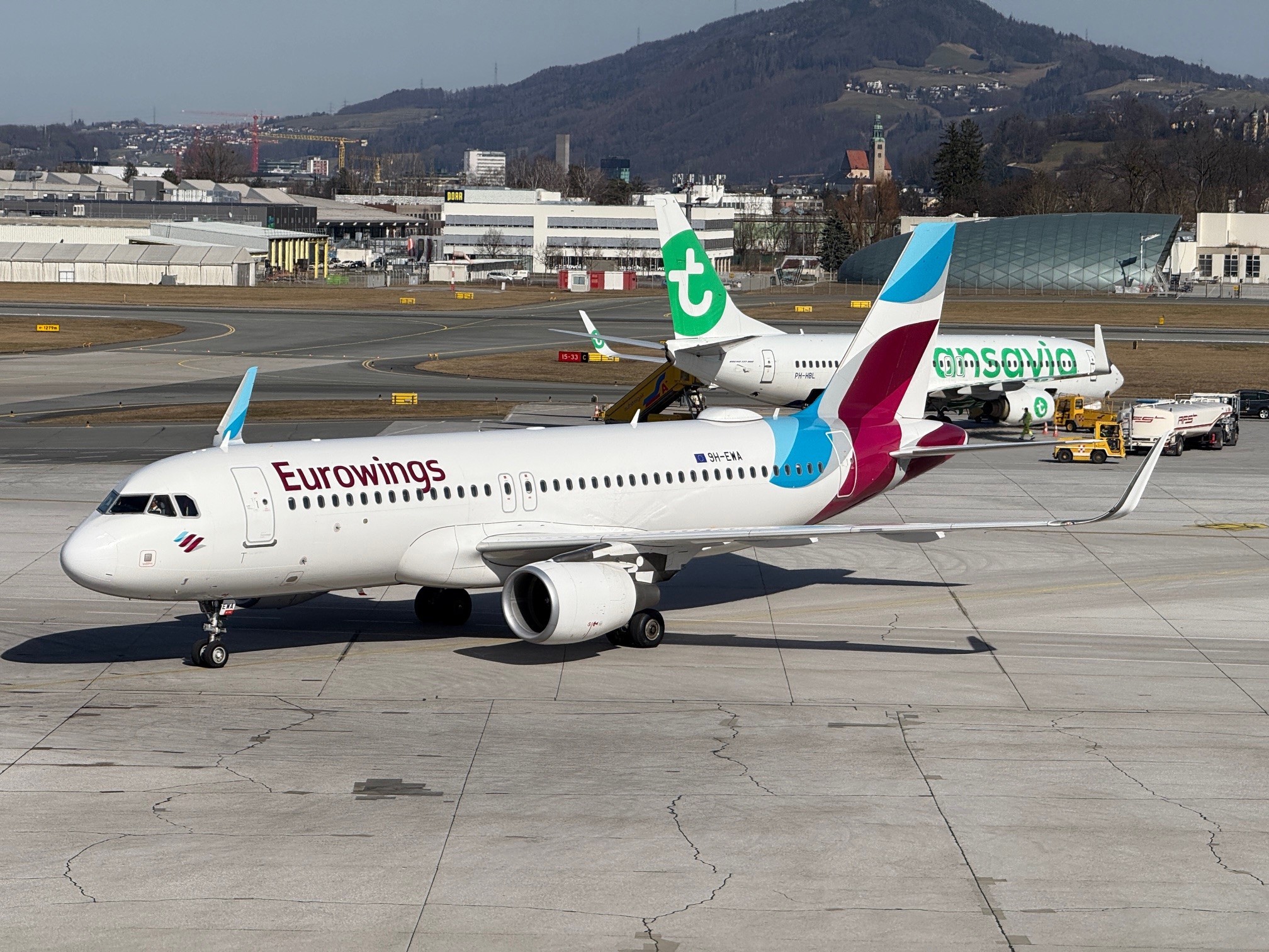 Eurowings Airbus in Salzburg
