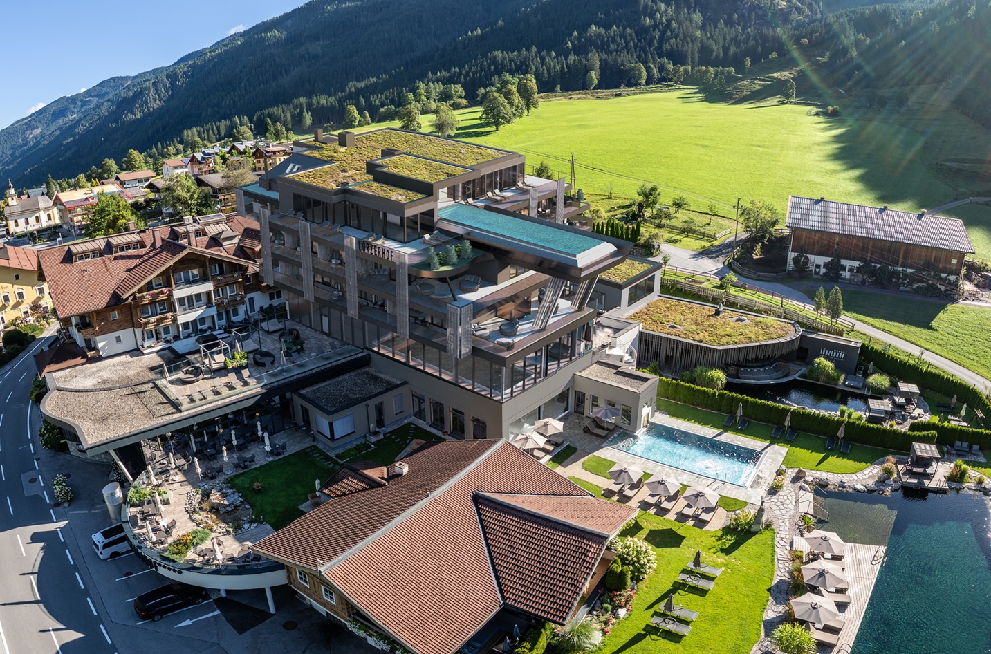 Lürzerhof in Untertauern aus der Luft