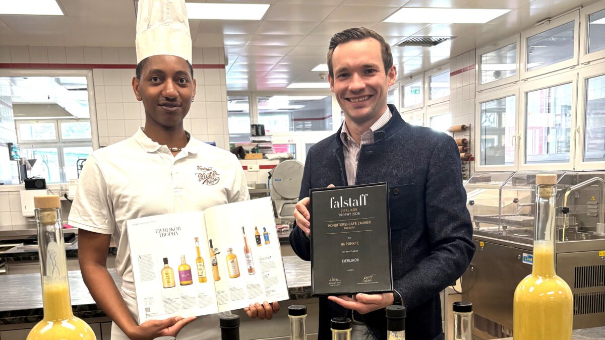 Konditor Greg Thaniseb und Philipp Zauner (Geschäftsführerder Konditorei Zauner) (v. li.) (Foto: Konditorei Zauner)